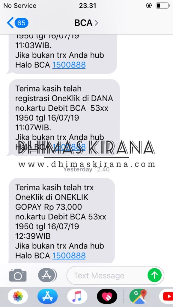 Hati Hati Penipuan Oneklik Bca Dhimas Kirana